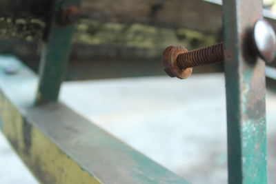 Close-up of rusty metal