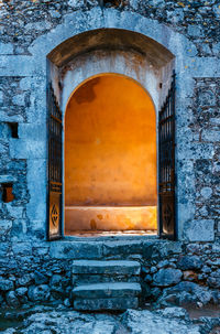 Entrance of old building