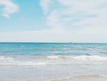 Scenic view of sea against sky