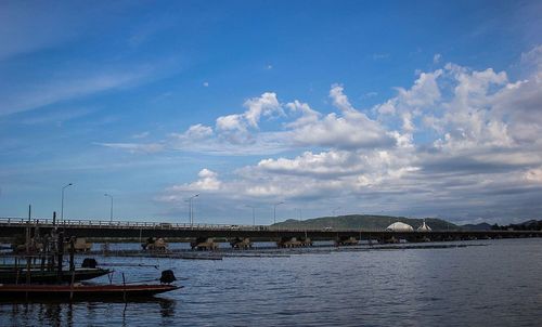 Boats in harbor