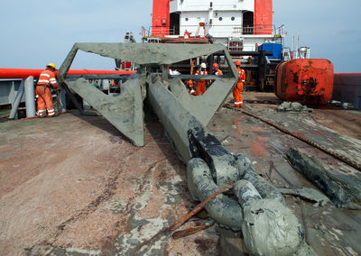 View of construction site against sky