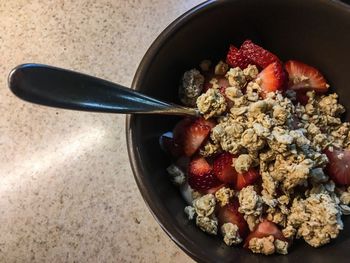 Close-up of breakfast in bowl