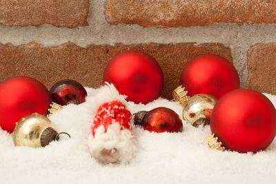 Close-up of ice cream in winter
