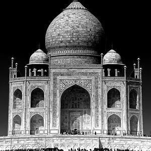 View of historical building against clear sky