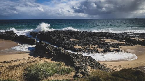 Scenic view of sea against sky