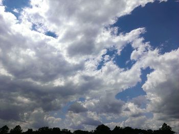 Low angle view of cloudy sky