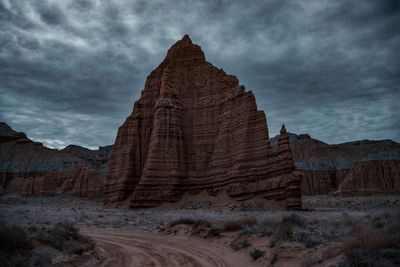 Scenic view of rock formations