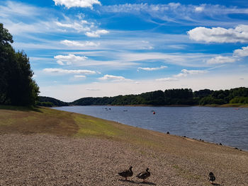 View of lake against sky