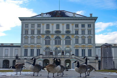 View of building against cloudy sky