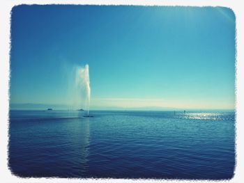 Scenic view of calm sea against sky