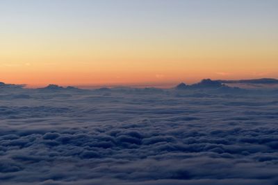 Scenic view of cloudscape during sunset