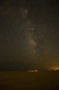 Scenic view of star field at night