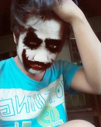 Close-up portrait of young woman