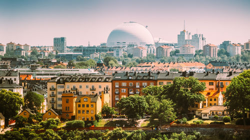 Buildings in city