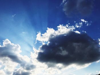 Low angle view of clouds in sky