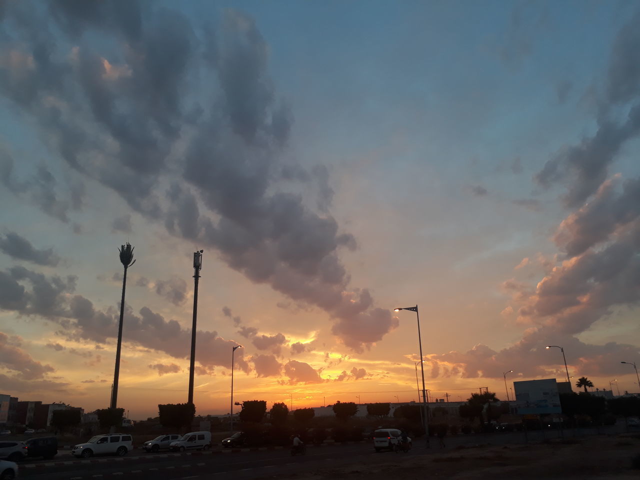 STREET AGAINST SKY DURING SUNSET