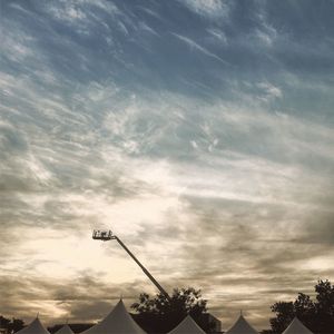 Low angle view of cloudy sky