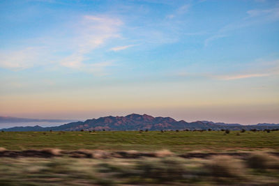 Scenic view of landscape against sky