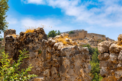 Old ruins against sky