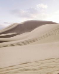 Scenic view of desert against sky