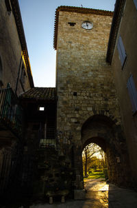 Low angle view of historic building against sky