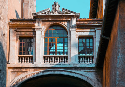 Low angle view of old building