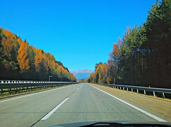 Road passing through landscape