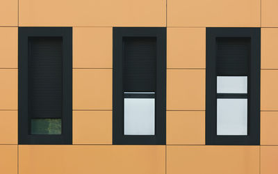 Full frame shot of yellow building