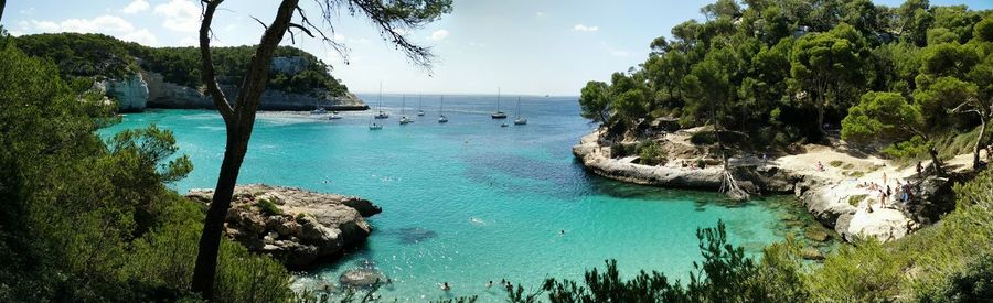 Panoramic view of sea against sky