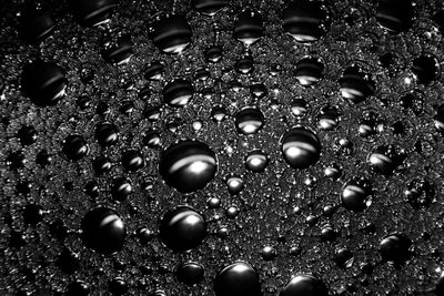 Full frame shot of bubbles in water