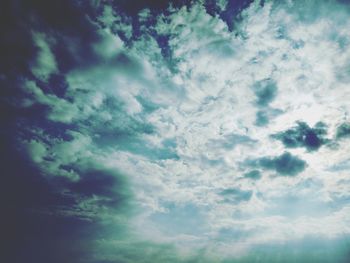 Low angle view of clouds in sky