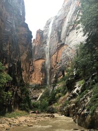 River flowing through rocks