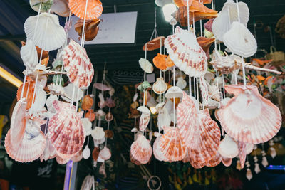 Close-up of various flowers for sale at market stall