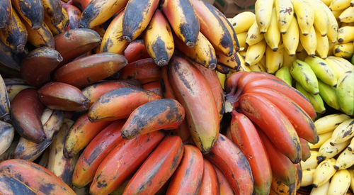 Full frame shot of bananas