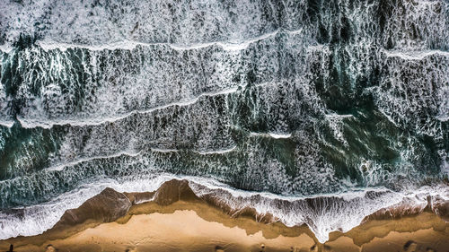 Scenic view of sea waves