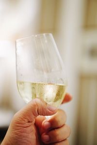 Cropped hand holding ice cream