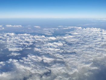 Aerial view of cloudscape against sky