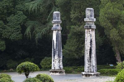 The ruins of ming xiaoling mausoleum in nanjing