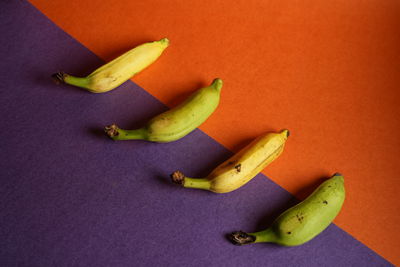 High angle view of fruits on table