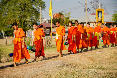 Group of people at temple