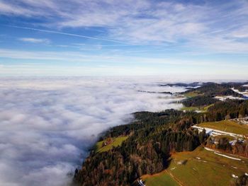 Scenic view of landscape against sky