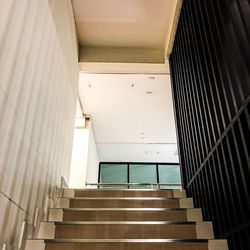 Low angle view of staircase in building