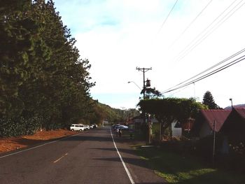 Road passing through landscape