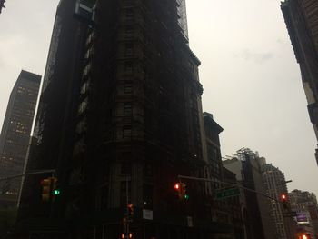 Low angle view of building against clear sky