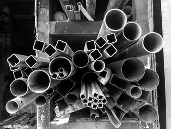 Close-up of pipes