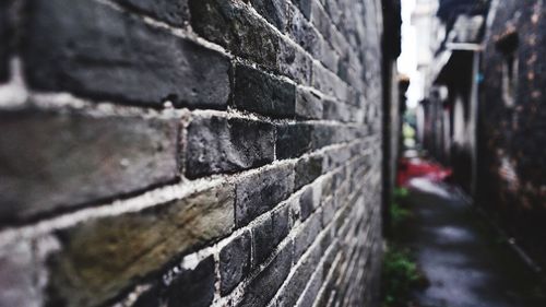 Close-up view of cobblestone