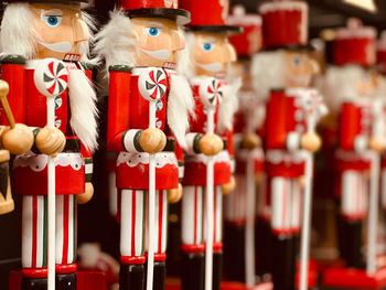 Close-up of christmas decorations