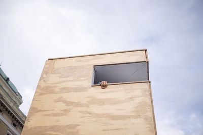 Low angle view of building against sky