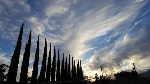 Low angle view of cloudy sky