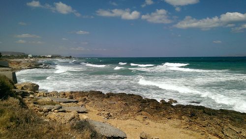 Scenic view of sea against sky